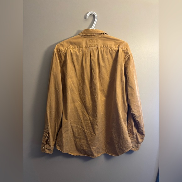 Large Ralph Lauren Tan button down 100% Cotton shirt - Picture 4 of 5